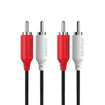 Cabo 2 RCA M para 2 RCA M - 2 MTS - P2R-2