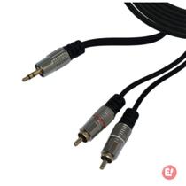 Cabo 2 RCA Macho + 1 P2 Estéreo 1,8m Profissional Gold MXT