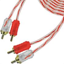 Cabo 2 Rca Macho compatível com 2 Rca Macho Cristal 1 Metro
