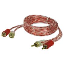 Cabo 2 Rca Macho para 2 Rca Macho Cristal 1 Metro