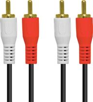 Cabo 2 Rca X 2 Rca 1.5 Metros Com Conectores Dourado - 2rca-15g - PC / 10