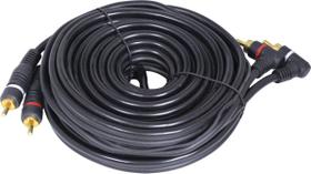 Cabo 2 Rca X 2 Rca 90º Uso Áudio 5M L22M Pc 10