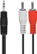 Cabo 2 rca x p2 3.5mm stereo 1.5 metros - 2r35s-15