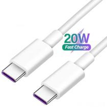 Cabo 20W USB Tipo-C x USB Tipo-C 1 metro Carga Rápida USB-C x USB-C Exbom CBX-PD01TCA