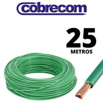 Cabo 2,5mm Verde Fio Terra Flexível Com 25 Metros