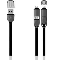 Cabo 2em1 USB X Micro USBV8 e lightning) C/ 1.2M PRT MBTECH
