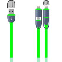 Cabo 2em1 USB X Micro USBV8 e lightning) C/ 1.2M VRD MBTECH