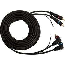 Cabo 2RCA X 2RCA 5m Com Fio Terra Preto Storm