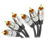 Cabo 3 + 3 Rca Plug Metal Rca Fitz 5 Metal Pix 018-0752 Cabo 3 + 3 Rca Plug Metal Rca Fitz 5 Metal Pix 018-0752