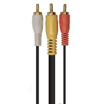 Cabo 3 + 3rca 1,80m Gold C/1 Coaxial Central Rca Fechado Loud
