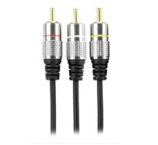 Cabo 3 rca + 3 rca 3 metros plug metal fitz pix - 10 metros Cabo 3 rca + 3 rca 3 metros plug metal fitz pix - 10 metros