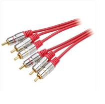Cabo 3 Rca + 3 Rca Gold Fitz 1,8m Vm Cabo 3 Rca + 3 Rca Gold Fitz 1,8m Vm