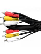 Cabo 3RCA x 3RCA Com 1 Coaxial 1,8m Storm - PCT / 10