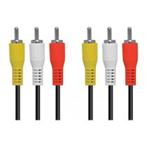 Cabo 3x3 RCA para Áudio e Vídeo Vinik, 1.5 Metros - 3RCA-15