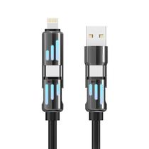 Cabo 4 Em 1 Hrebos Cb-802 Mechanical Led 60w Preto 1.8m