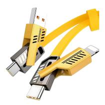 Cabo 4 em 1 Turbo 65W USB-C / Lightning / Micro USB 1m Cabo 4 em 1 Turbo 65W USB-C / Lightning / Micro USB 1m