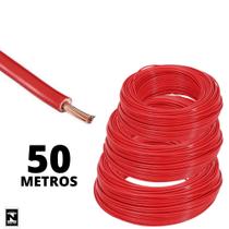 Cabo 4,0mm Vermelho Flexível P/eletrodomésticos De 50 Metros