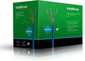Cabo 4P 100% Cobre 305MT Azul Intelbras UTP Cat5 IL5CAZ Cabo 4P 100% Cobre 305MT Azul Intelbras UTP Cat5 IL5CAZ