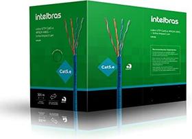Cabo 4P 100% Cobre 305MT Azul Intelbras UTP Cat5 IL5CAZ
