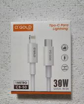 Cabo A'GOLD Tipo C para Lightning 30W CB-50