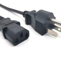 Cabo AC de força padrão EUA com conector IEC C13