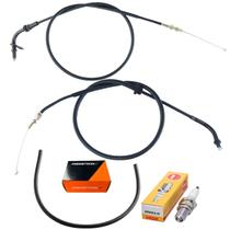 Cabo Acelerador A E B, Vela Ignição Fazer 250 12 Á 15 Flex