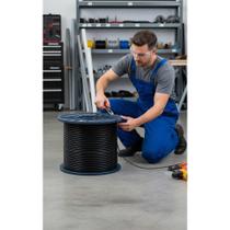 Cabo Aço 1/8" 6x19 Flexível 100m PVC Resistente