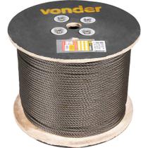 Cabo Aço Polido Alma Fibra 15 9mm - 5/8 6 X 25F Vonder