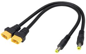 Cabo Adaptador AAOTOKK DC 5,5x2,1mm para XT60 Macho (30cm) - Pacote com 2 Unidades