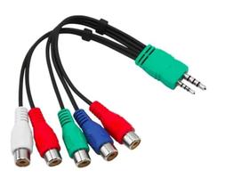 Cabo Adaptador Av Componente Tv Samsung Led Lcd P1 P2 5 Rca