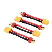 Cabo Adaptador BDHI de Plug T para XT60 14 AWG 5 cm 4 unidades Cabo Adaptador BDHI de Plug T para XT60 14 AWG 5 cm 4 unidades