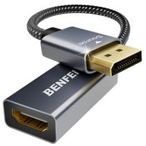 Cabo adaptador BENFEI 4K DisplayPort para HDMI macho para fêmea