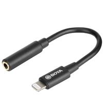 Cabo Adaptador Boya BY K3 para iOS conversor de P2 para Lightning para iPhone até Versão 14