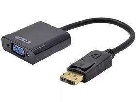 Cabo Adaptador Conversor DisplayPort 1.2 x VGA Preto 15cm