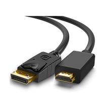 Cabo Adaptador Conversor Displayport Para HDMI 1.8 metros Conectores Macho Cabo Adaptador Conversor Displayport Para HDMI 1.8 metros Conectores Macho