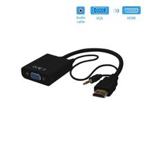 Cabo Adaptador Conversor HDMI Para VGA Com Audio HDMI/VGA + P2 ADP-HDMIVGA20BK PlusCable