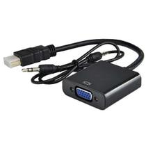 Cabo Adaptador Conversor Hdmi Para Vga Com Saída P2 De Áudio