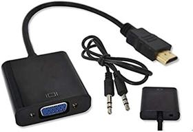 Cabo Adaptador Conversor Hdmi Para Vga Com Saída P2 De Áudio