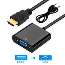 Cabo Adaptador Conversor Hdmi Para Vga Com Saída P2 De Áudio