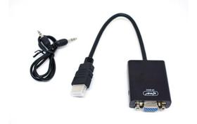 Cabo Adaptador Conversor Hdmi Para Vga Com Saída P2 De Áudio