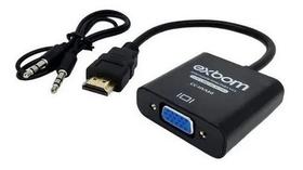 Cabo Adaptador Conversor Hdmi Para Vga Com Saída P2 De Áudio