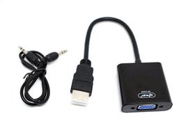 Cabo adaptador Conversor HDMI para VGA P2 + V8 Audio e Video - Kbup