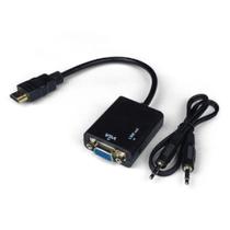 Cabo adaptador Conversor HDMI para VGA P2 + V8 Audio e Video - Tecno