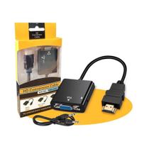 Cabo Adaptador Conversor Hdmi Vga P2 Auxiliar Áudio Cabo Adaptador Conversor Hdmi Vga P2 Auxiliar Áudio