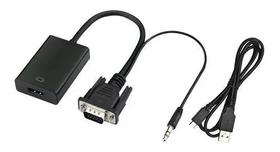 Cabo Adaptador Conversor In Vga (pc) P/ Hdmi (tv) Full Hd