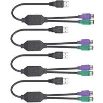 Cabo adaptador DaFurui PS/2 fêmea para USB macho para teclado de PC