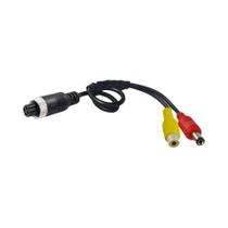 Cabo Adaptador De Alimentação RCA AV DC De 4 Pinos (Aviação) Macho Para Fêmea Para Monitor De Câmera