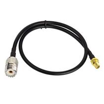 Cabo adaptador de antena Bingfu SMA fêmea para UHF SO239 fêmea