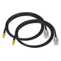 Cabo adaptador de antena BINGFU SMA fêmea para UHF SO239 fêmea