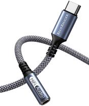 Cabo adaptador de áudio BlueRigger USB C para 3,5 mm fêmea de 1 m Cabo adaptador de áudio BlueRigger USB C para 3,5 mm fêmea de 1 m